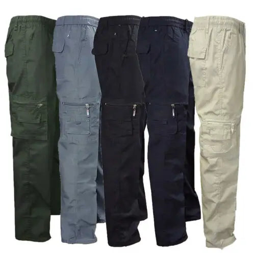 Long Pants Heavy duty Combat Cargo Work Trousers with knee pad pockets