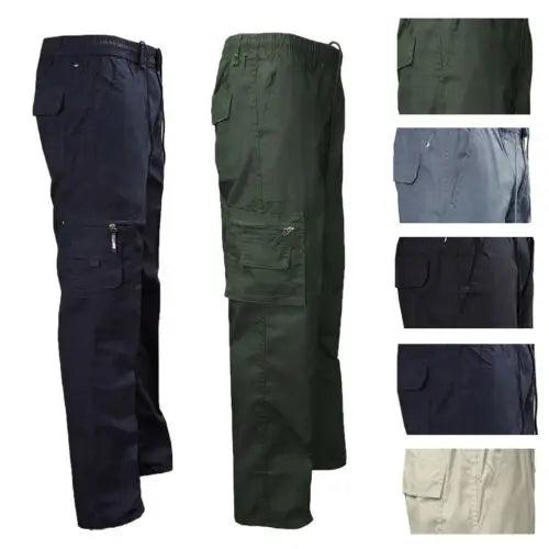 Long Pants Heavy duty Combat Cargo Work Trousers with knee pad pockets