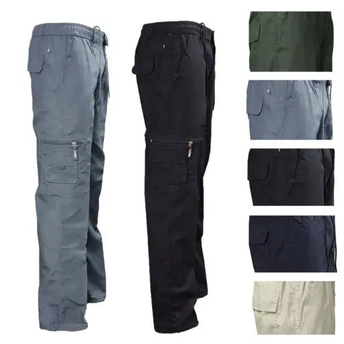 Long Pants Heavy duty Combat Cargo Work Trousers with knee pad pockets