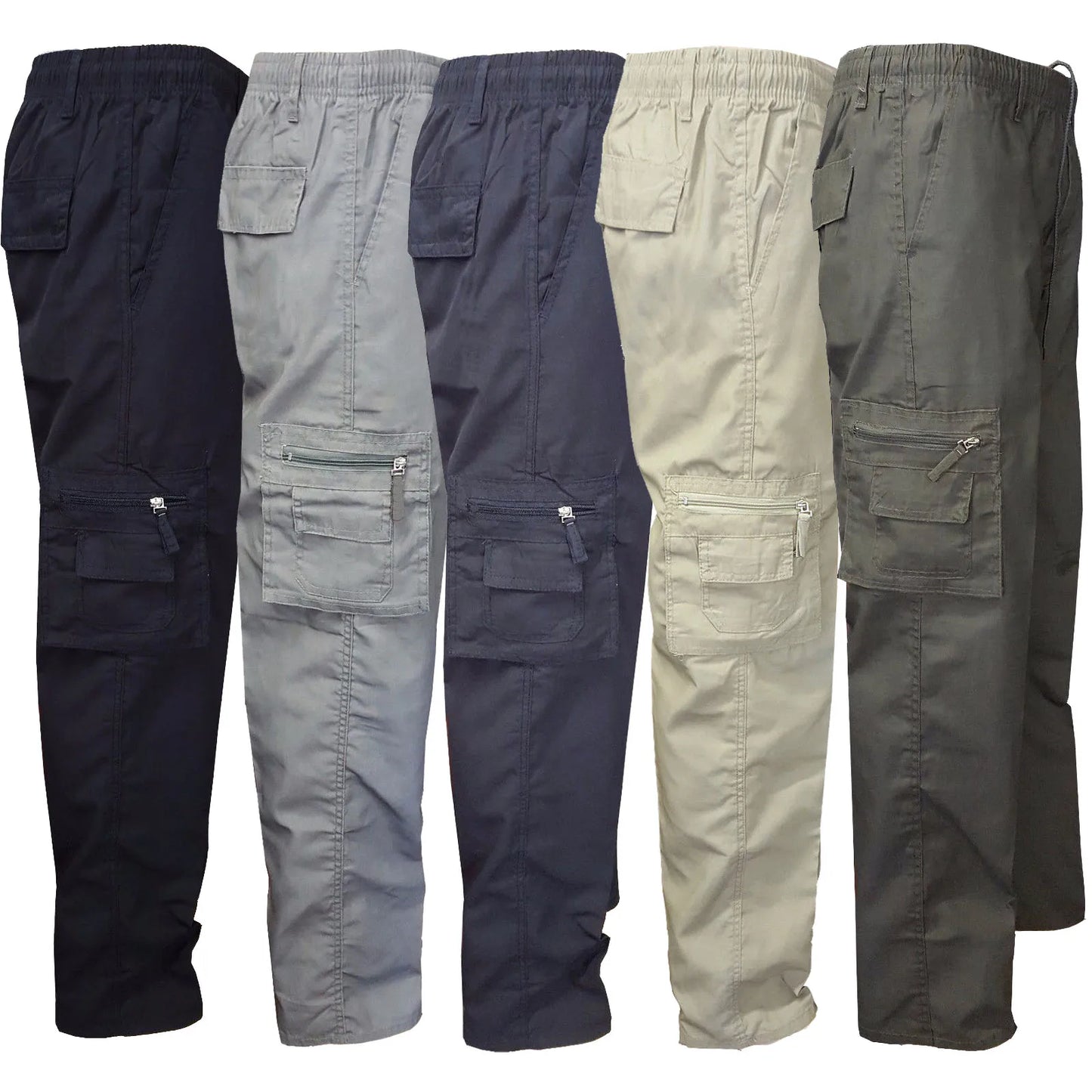 Long Pants Heavy duty Combat Cargo Work Trousers with knee pad pockets